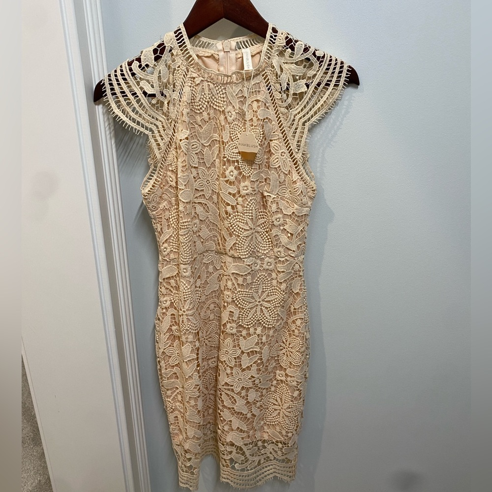 PINKBLUSH new with tags! lace dress